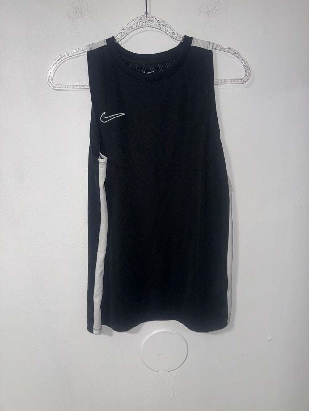 Nike Academy Sleeveless Top Size M Black White